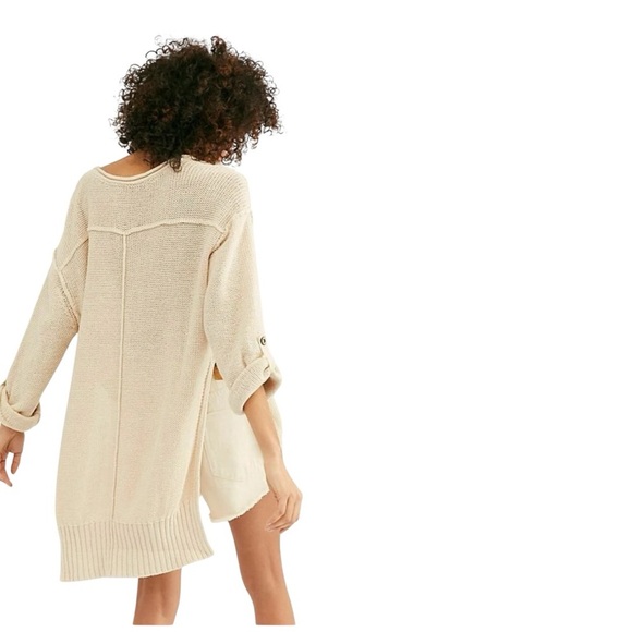 We The Free Firefly Sweater Knit Tunic Slouchy Top Oversized Boho Size M - Picture 4 of 13